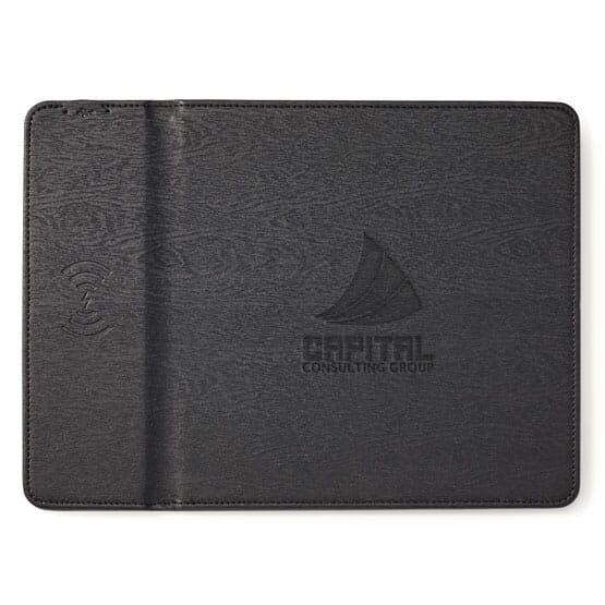 Wireless Woodgrain Charger/Mouse Pad