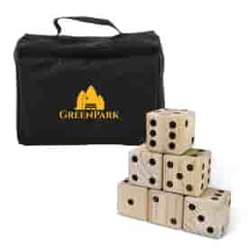 Oversized Wooden Lawn Dice