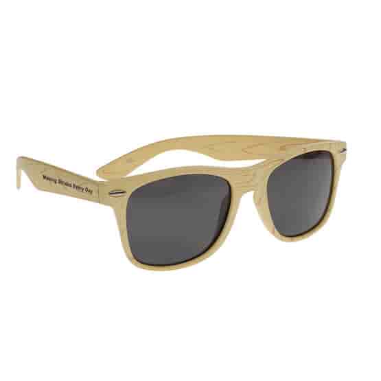 Cruise Retro Designer Wood Tone Sunglasses