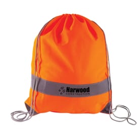 Reflective Panel Drawstring Bag