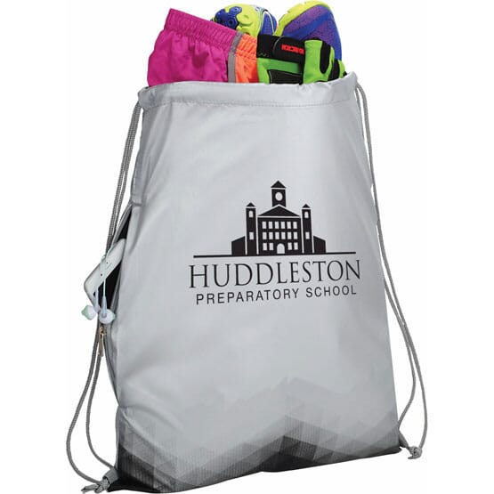 Geometric Drawstring Backpack
