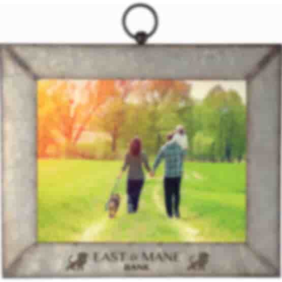 8" x 10" Galvanized Metal Picture Frame