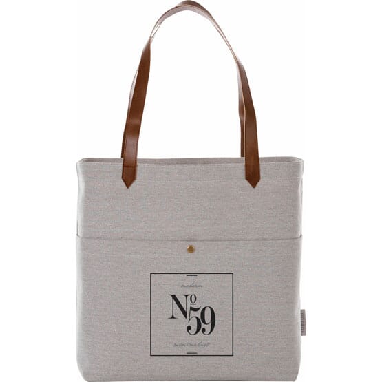 Cotton Canvas Logo Book Tote