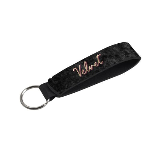 Velvet Wrist Strap Keychain