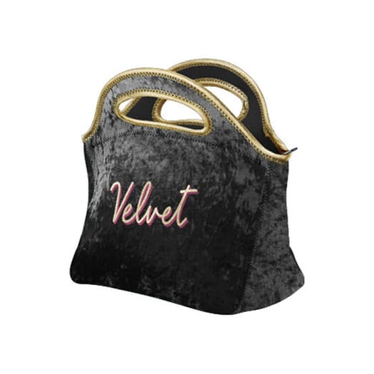 Velvet Clutch Lunch Bag