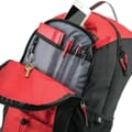 Backpack front pocket open