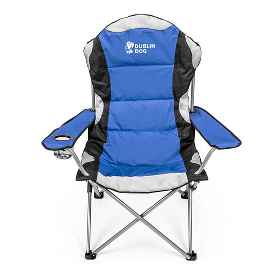 padded folding chair with team logo