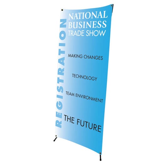 2 1/2 ft x 6 ft Indoor Banner Kit with Stand