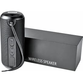 Koozie Black Fabric Waterproof Bluetooth Speaker