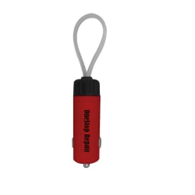 USB Car Charger with Detachable Strap