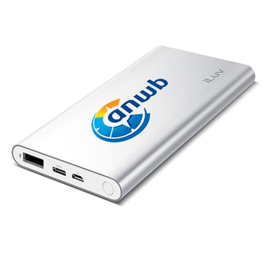iLuv® Dual USB/USB Type-C Power Bank - 10000 mAh