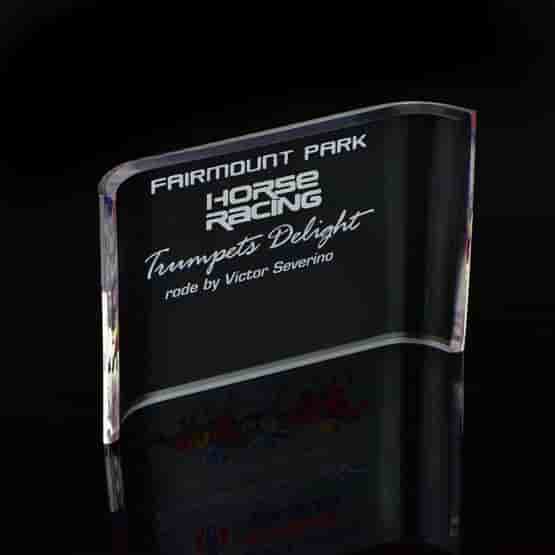 4" x 6" Benchmark Crescent Acrylic Award