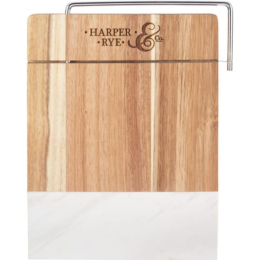 Acacia Wood & Marble Cutting Board