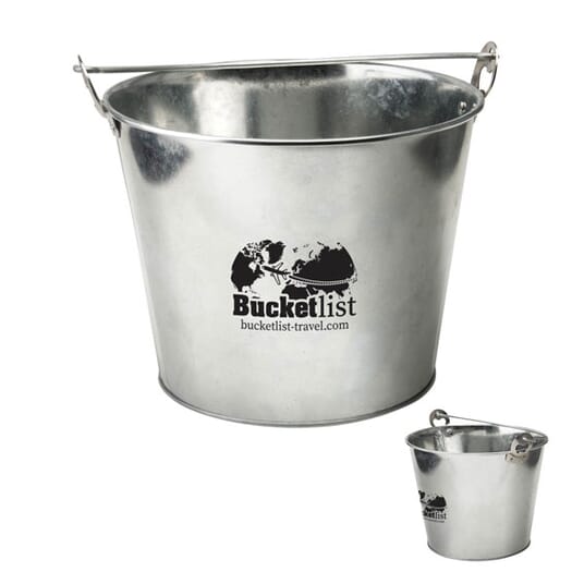 Galvanized Steel Ice Bucket with Bottle Opener