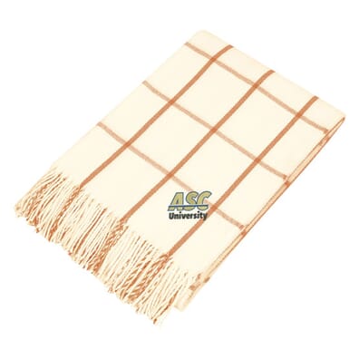 Windowpane Plaid Throw Blanket
