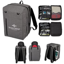 Travel Backpack with Shoe and Hat Organizer