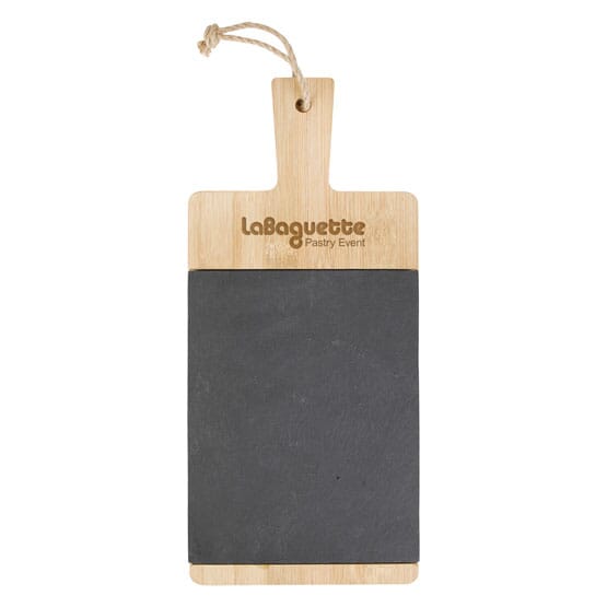 Message Bamboo & Slate Cutting Board