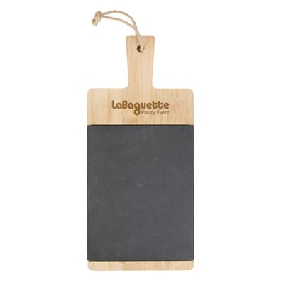 Bamboo and slate charcueterie board