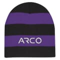Bold Striped Rugby Knit Beanie