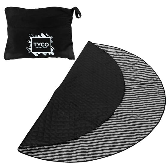 Round Beach Blanket with Secret Compartment