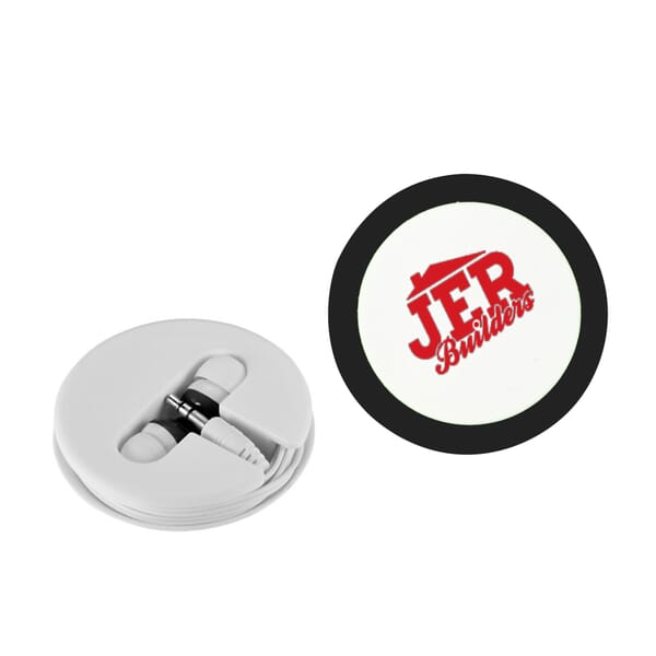 Silicone Covered Earbuds with Case