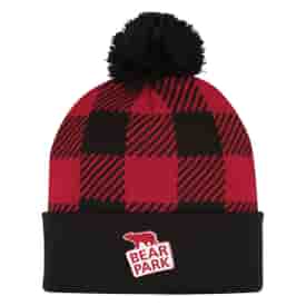 Buffalo Plaid Pom Beanie