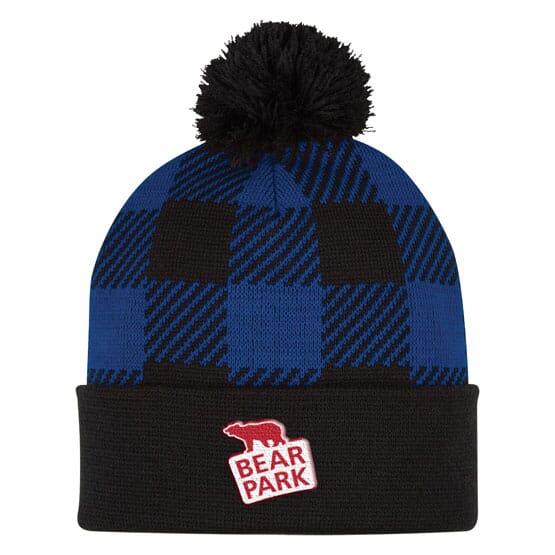 Buffalo Plaid Pom Beanie