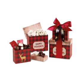 Holiday Sweets Plaid Gift Box Set