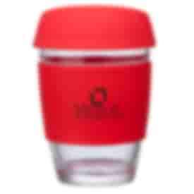 12 oz Rizzo Perka® Glass Mug w/ Silicone Accents
