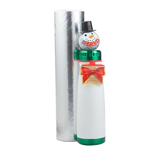 Snowman Water Bottle Gift Set