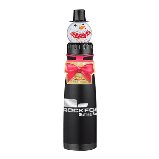 Snowman Water Bottle Gift Set