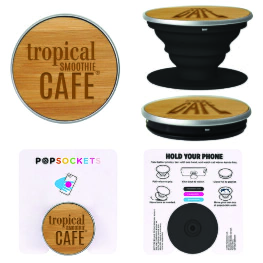 PopSockets PopGrip Wood - Bamboo