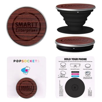 PopSockets PopGrip Wood - Rosewood