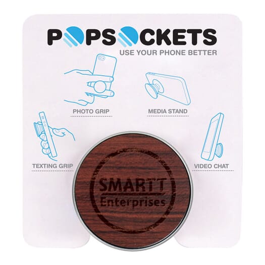 PopSockets PopGrip Wood - Rosewood