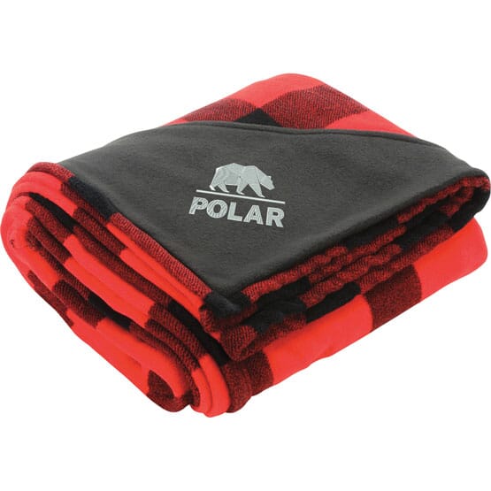 Buffalo Plaid Fleece Throw Blanket Promotional Giveaway Crestline