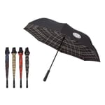 48" Plaid-Lined Inverted Arc Umbrella