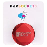 Red Faceted PopSocket with Logo