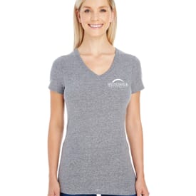 Ladies' Threadfast Apparel Triblend Short-Sleeve V-Neck T-Shirt