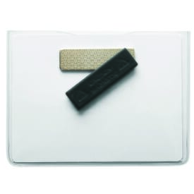 Clear Vinyl Badge Holder with Magnetic Back