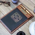 notebook in use
