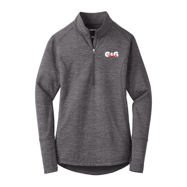 Ladies' Sport-Tek® Sport-Wick® Stretch Reflective Heather 1/2 Zip