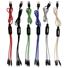 Metallic charging cords