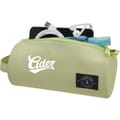 Duffle bag in use, white imprint