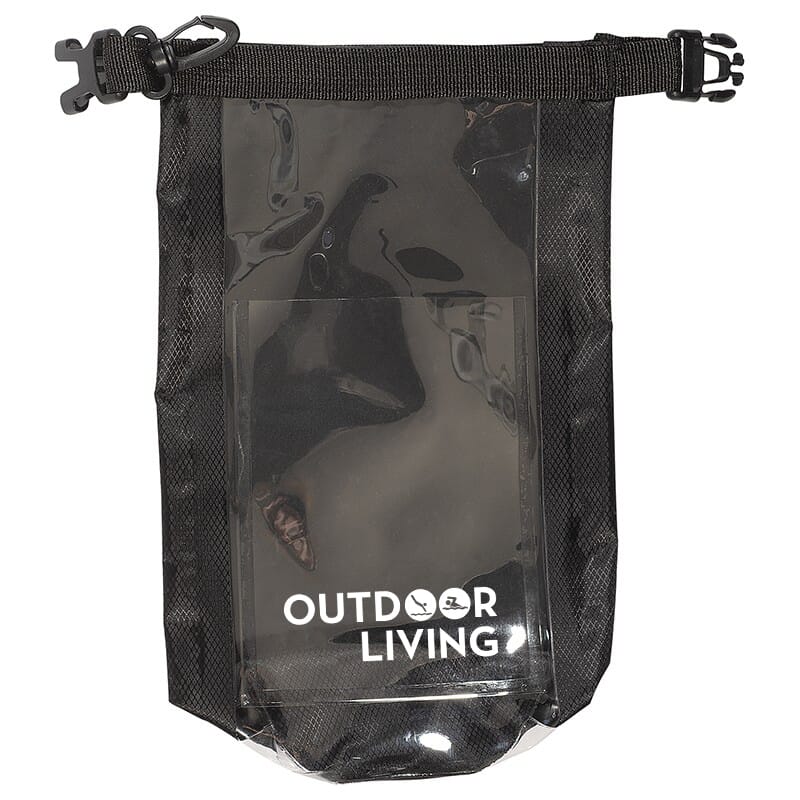 2L Water-Resistant Dry Bag with Mobile Pocket