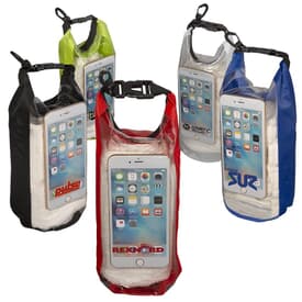 2L Water&#45;Resistant Dry Bag with Mobile Pocket