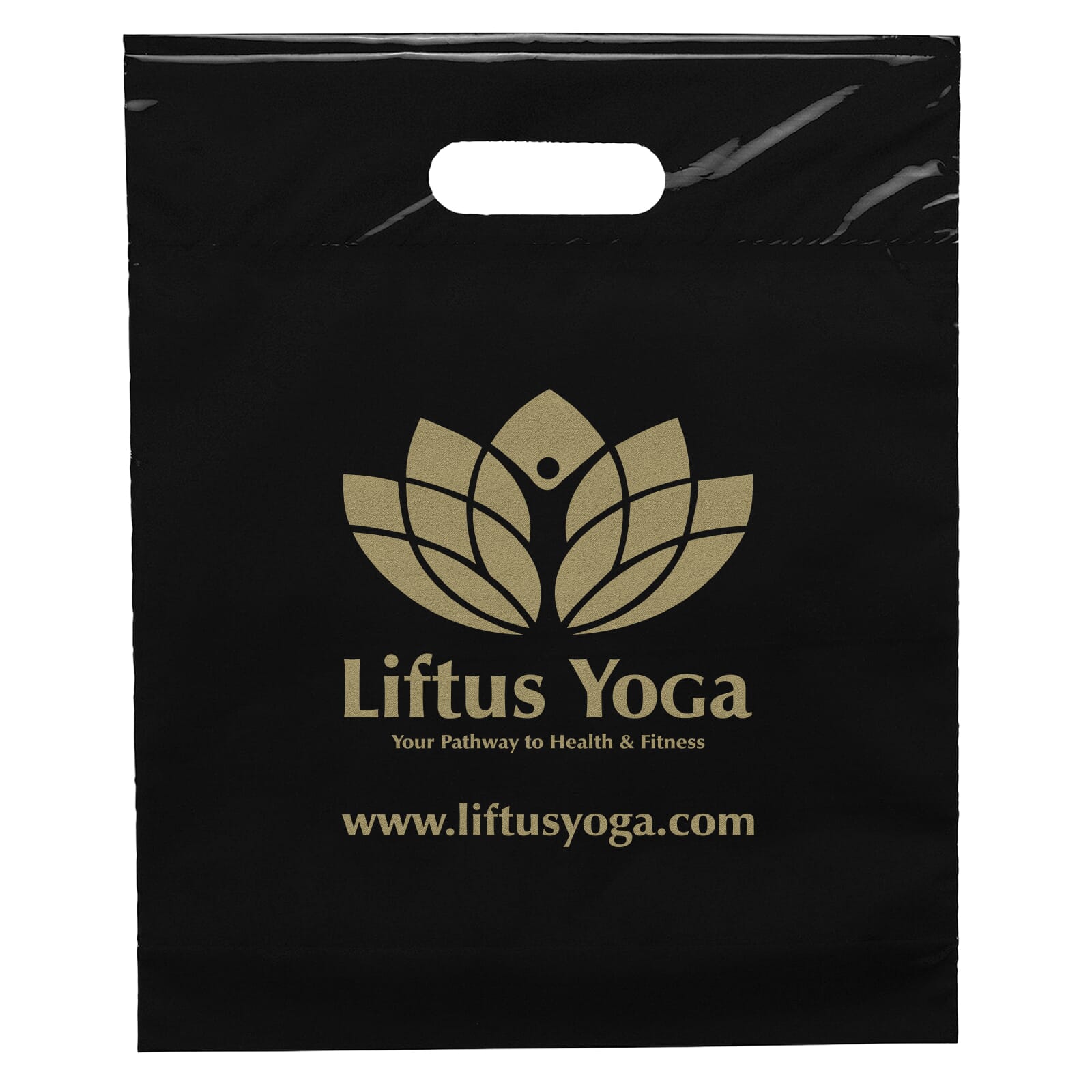 12" x 15" x 3" Die Cut Handle Bag