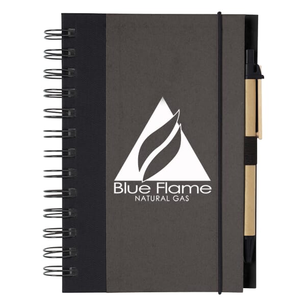 Eco-Inspired Spiral Notebook & Pen