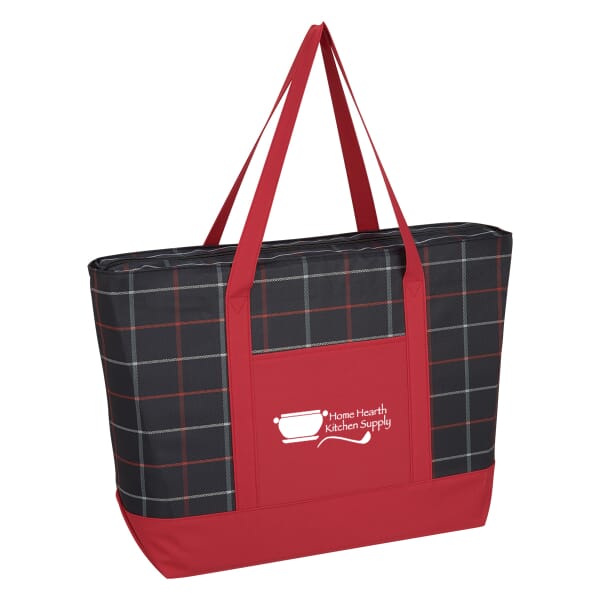 Crawford Plaid Tote Bag