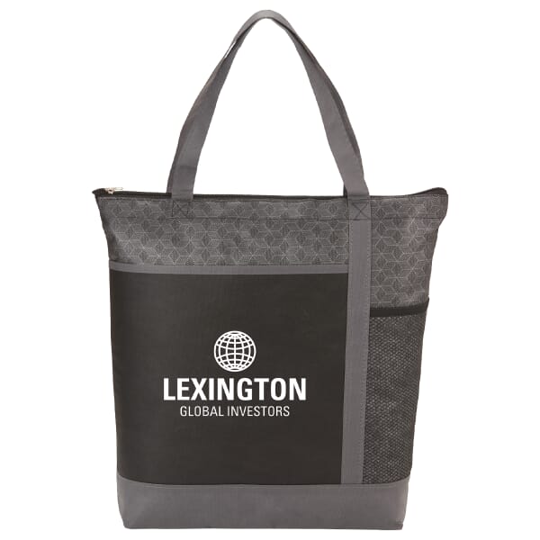 Two-Tone Patterned Convention Tote