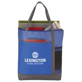 Two-Tone Patterned Convention Tote